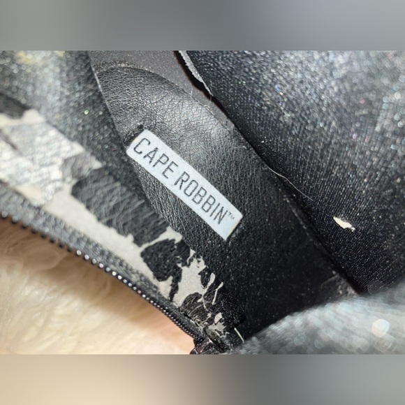 CAPE ROBBIN BLACK DENIM SNAKE THIGH-HIGH BOOTS! - Picture 13 of 15